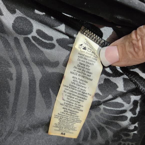 NEW Lularoe Joy Velvet Burnout Cardigan Duster Sz M Black Witchy Whimsigoth - Picture 8 of 11